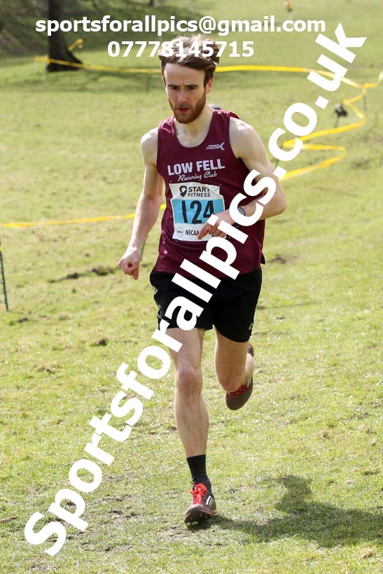 Masters men 2021 NECAA Cross Country Relays, Thornley Farm, Peterlee, Saturday, April 10th. Photo: David T. Hewitson/Sports for All Pics